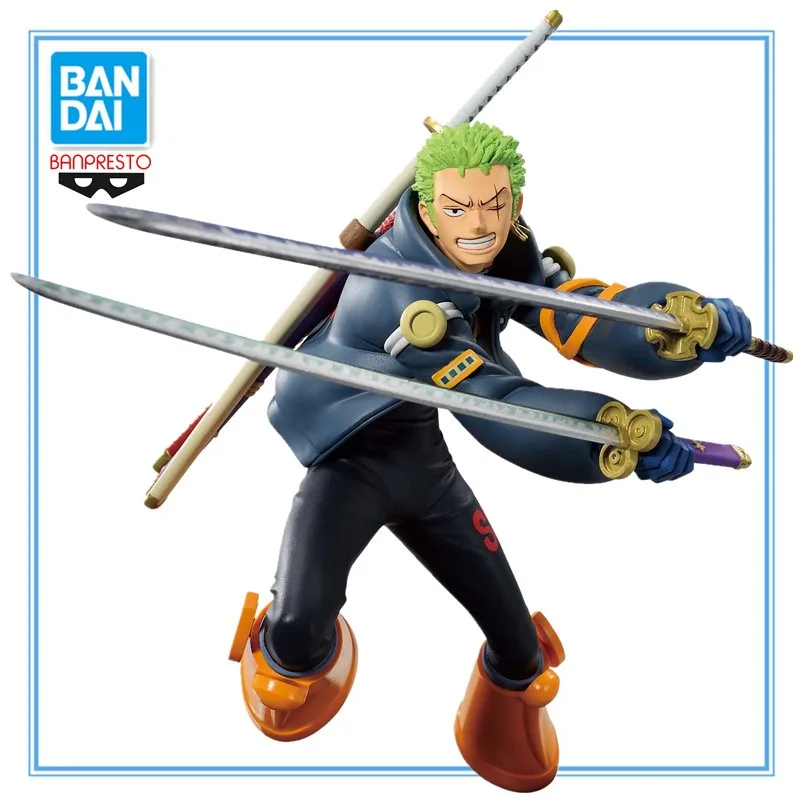 

Original BANDAI Banpresto One Piece Battle Record Collection Roronoa Zoro PVC Action Anime Figure Model Collectible Toys Gifts