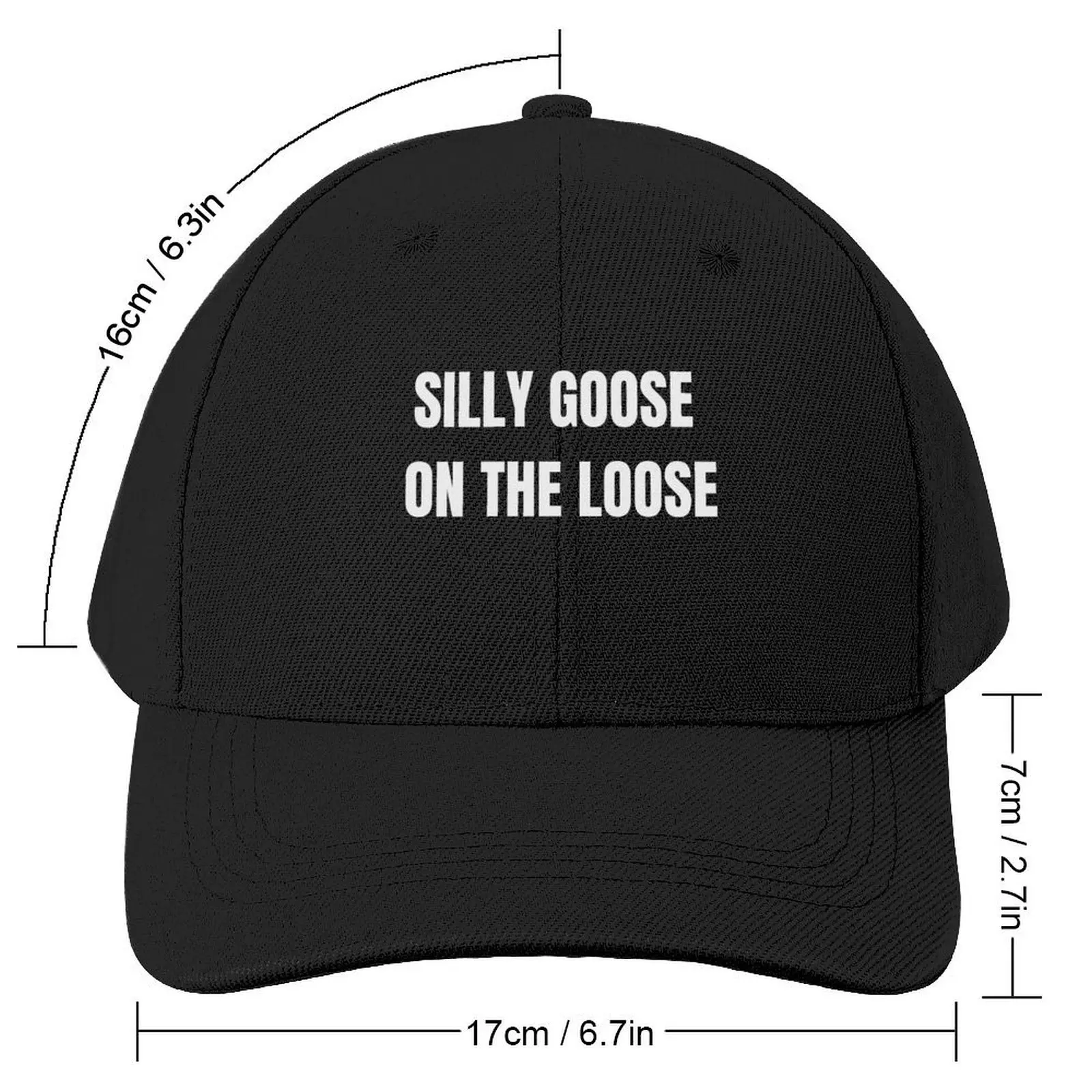 Silly Goose on the Loose t-shirt, Unisex T-shirt, Gen Z Ironic Funny Statement Tee Baseball Cap