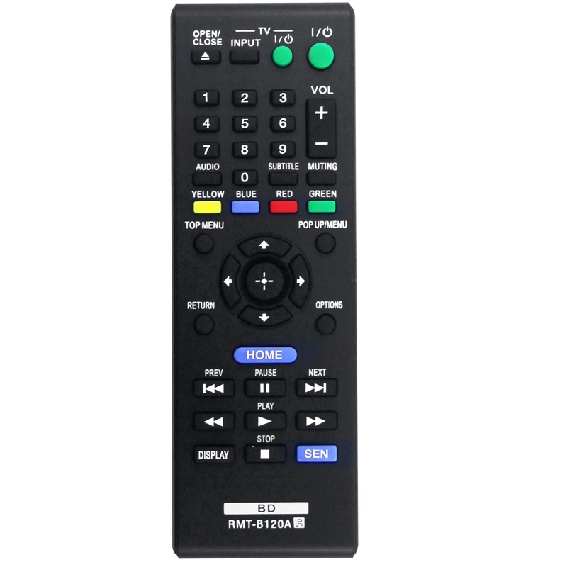 RMT-B120A Replace Remote Control for Sony 3D Blu-Ray Disc DVD Player BDP-S5100 BDP-S1100 BDP-S3100 BDP-S190 BDP-S590