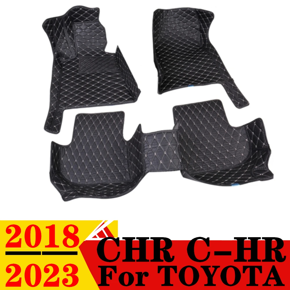 Tappetini Auto per Toyota C-HR CHR 2023 2022 2021 2020 2019 2018 Custom Fit copertura del rivestimento del pavimento anteriore e posteriore