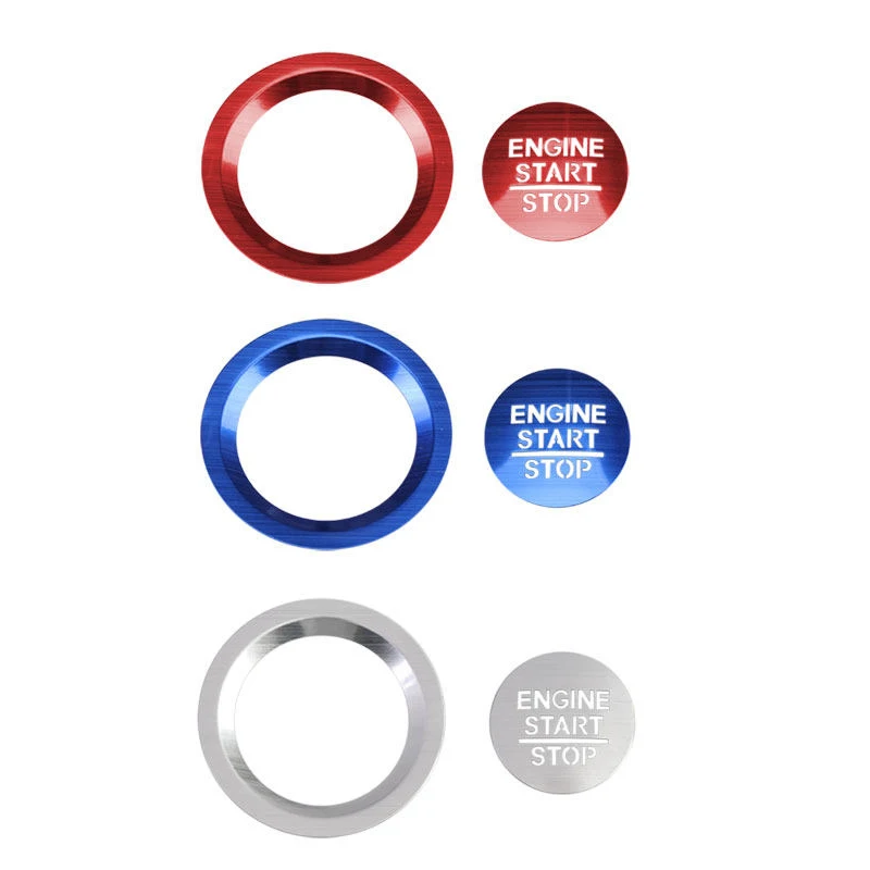 For Honda CRV CR-V 5th 2017 2018 2019 2020 2021 2022 Hybrid Car Engine One-Click Start Stop Button Ring Covers Circle Case view 6