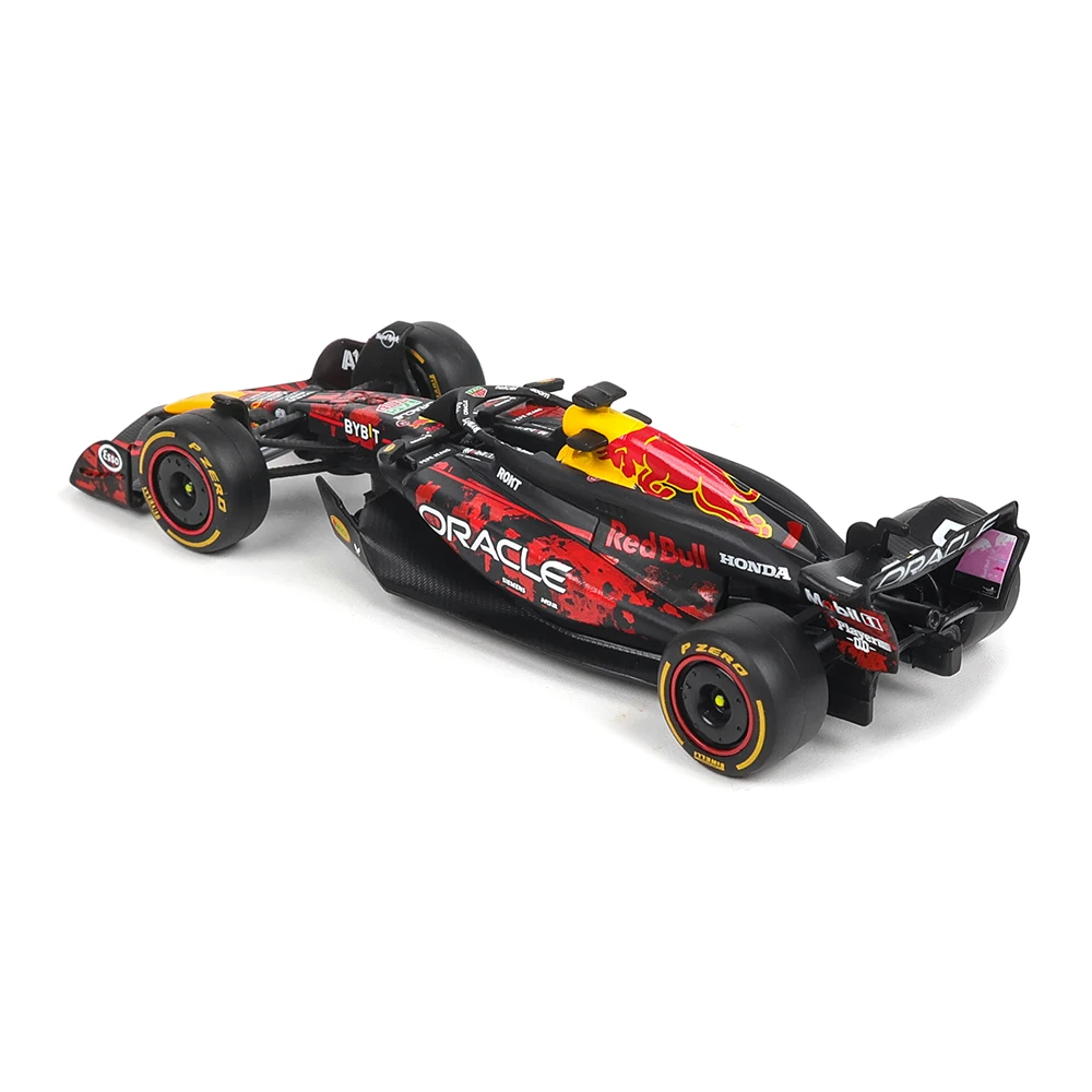 Bburago 1:43 2024 F1 Red Bull RB20 #1 Verstappen Special livery for the British Collectible Gifts Alloy Car Die Cast Model Toy