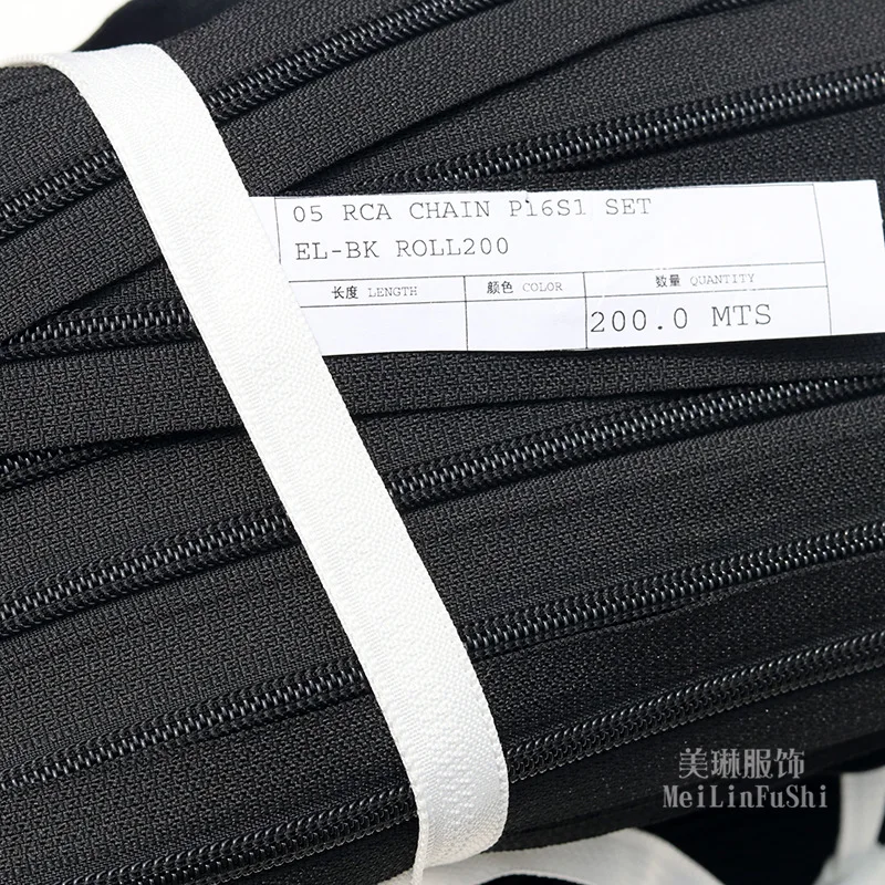 

10 M YKK3 No. 5 No. 8 No. 10 RC Nylon Code Zipper Luggage Tent Code with Slider Factory Spot
