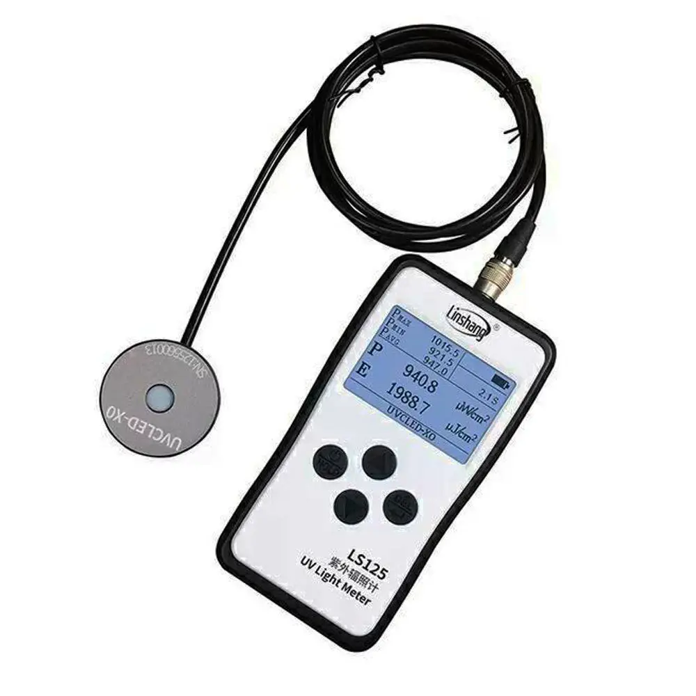 LS125 Multi Probe UVA UVB UVC UVV Blue Light Intensity Meter Uv Radiometer Ultraviolet Light Meter LS-125