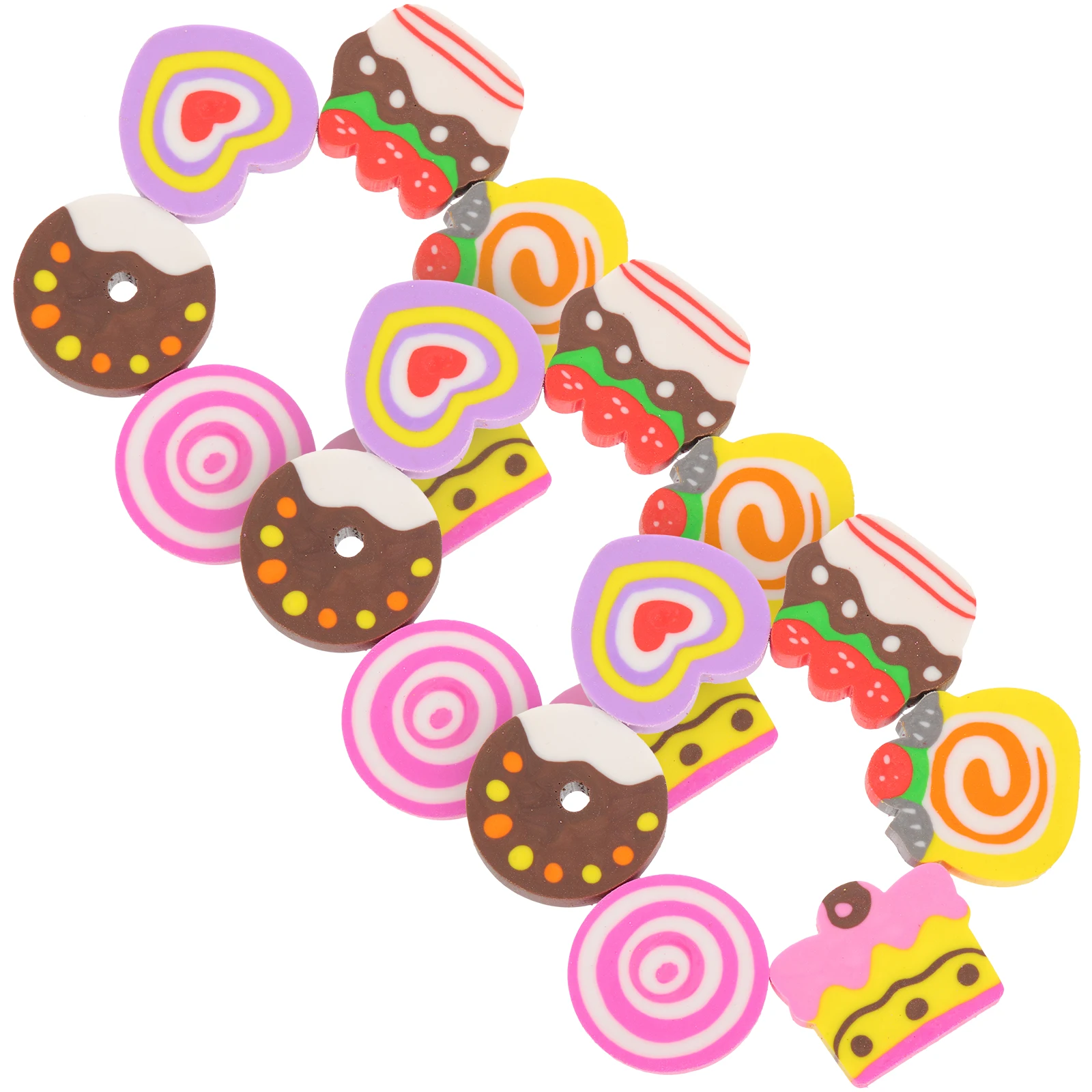 

18pcs Heart Shaped Erasers Adorable Pencil Eraser Mini Student Stationery Office Supply Valentine Party Favor Writing Accessory