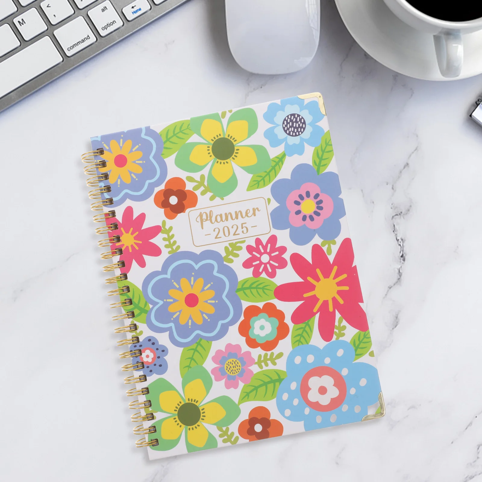 Coil Notebook Weekly Planner Agenda Monthly Calendar Time Management Organizers 2025 Desk Calendars Advent