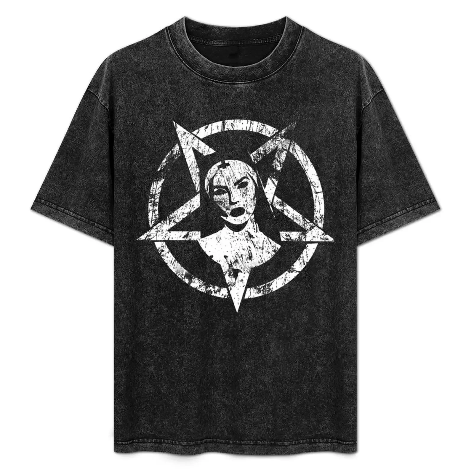 

Official Satanic Nun T-Shirt luxury clothing labubu fashion shirts Personalized t-shirt anime tshirt mens plain t shirts
