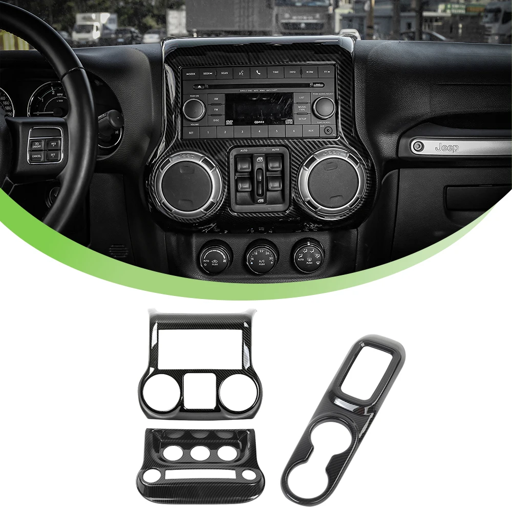 

Center Console Swicth/ Gear Shift Panel Decoration Cover Trim for Jeep Wrangler JK 2011-2017 2/4-Door Car Interior Mouldings ABS