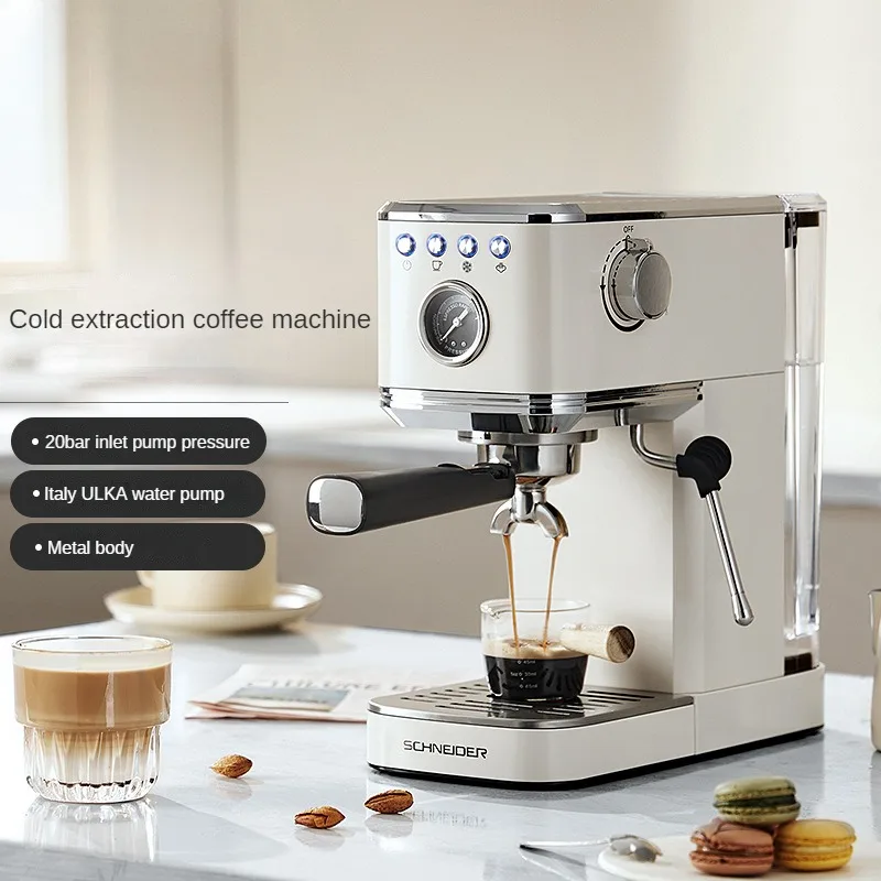 Semi-automatic Espresso Machine ULKA Water Pump High-pressure Extraction Italian Cold Brew Coffee Machine Beginner Coffee Maker