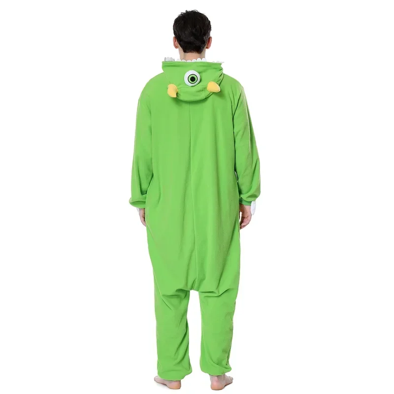 Unisex Cartoon Onesies Sullivan Mike Men Women Couple Pajamas Green Blue Funny Cute Jumpsuit Halloween Festival Outfit Overalls