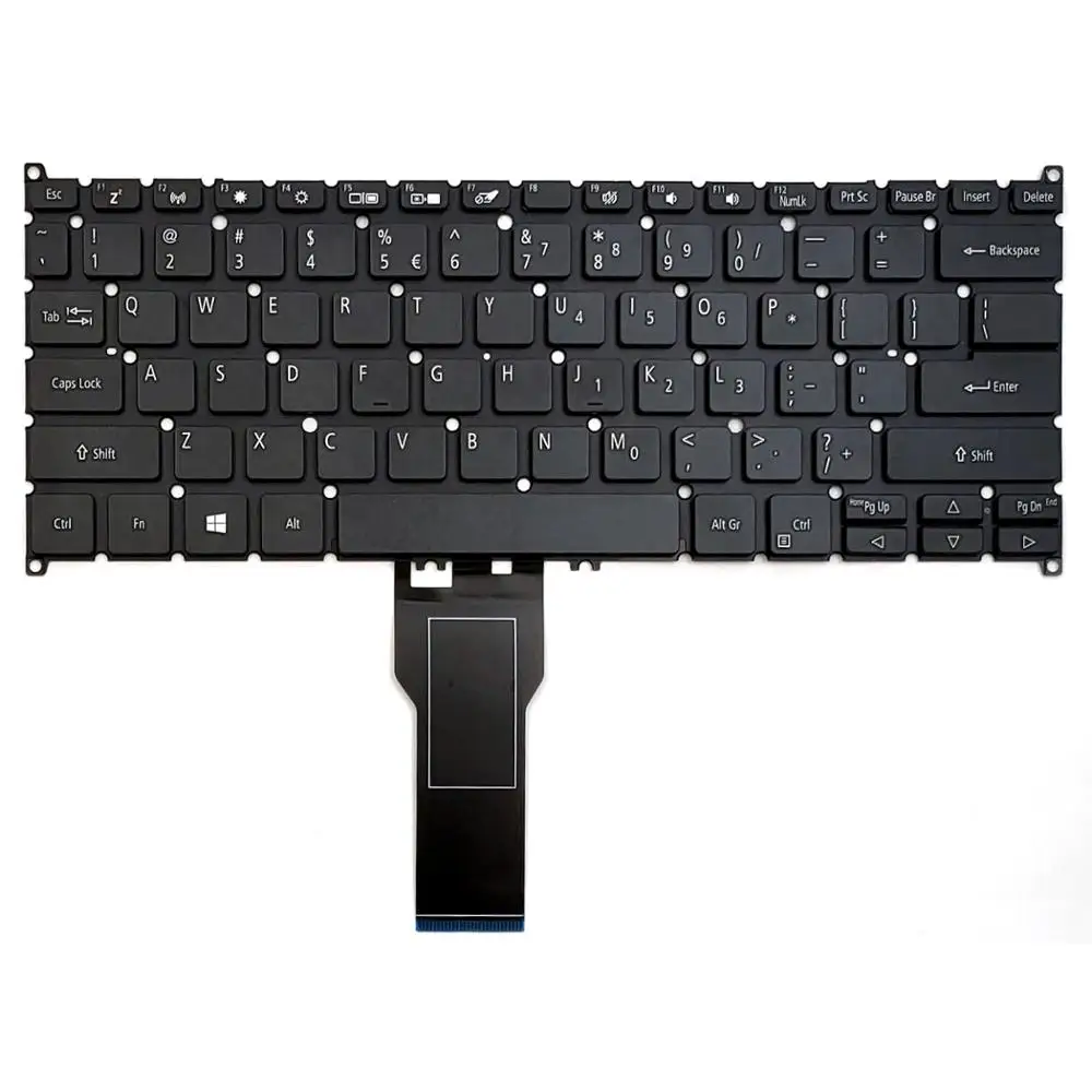 New For Acer Spin 5 SP513-52N SP513-52N-3478 SP513-52N-3978 SP513-52N-52PL SP513-52N-52VV Laptop Keyboard US Black