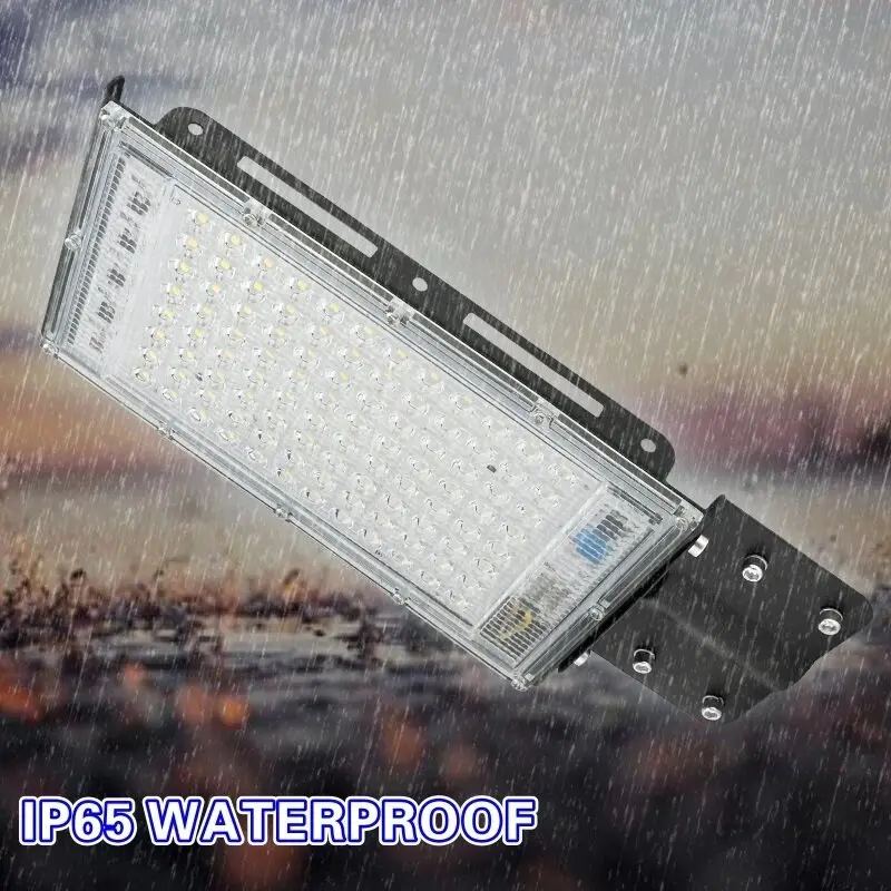 Farola LED impermeable para exteriores, lámpara de pared de 25W, 50W, 100W, 200W, 220V, farolas para jardín y casa de campo