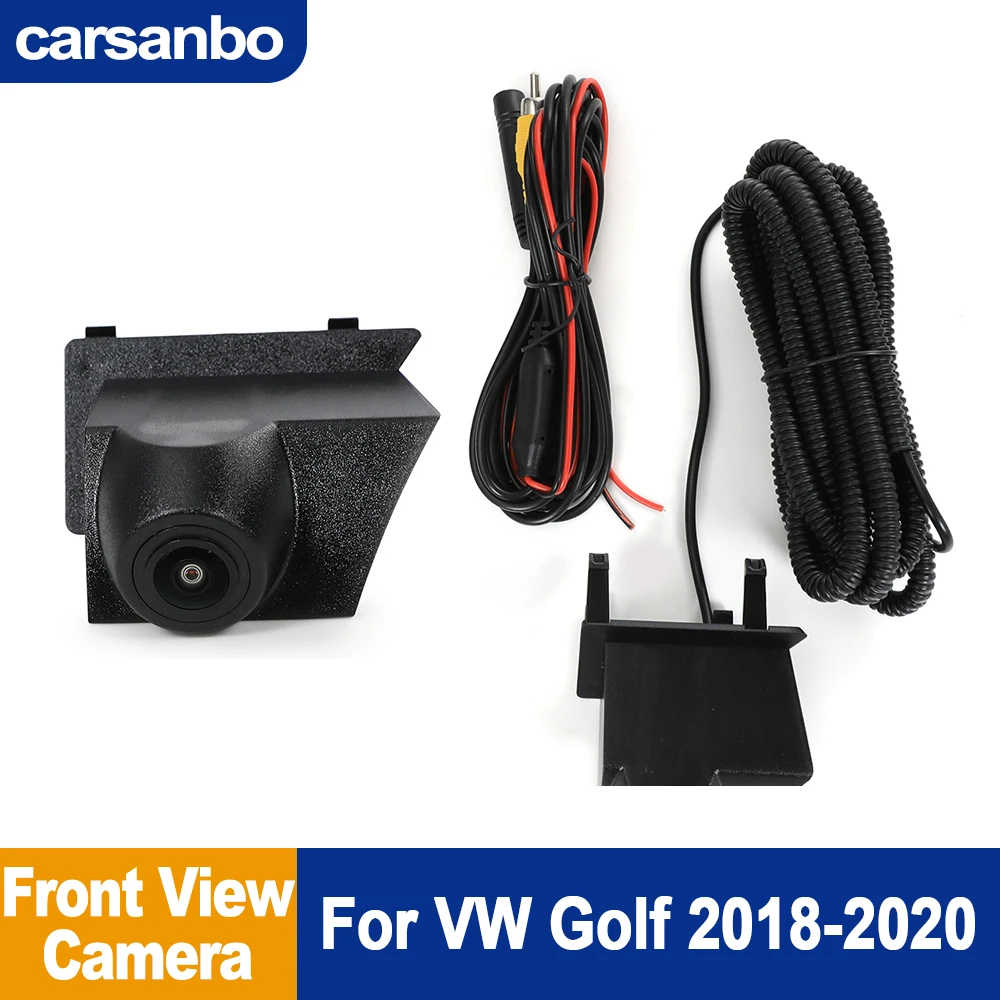 

Carsanbo Fisheye 150° AHD 1080P Car Front View Camera For VW 2018 2019 2020 Golf Night Vision Waterproof Parking Monitor Camera