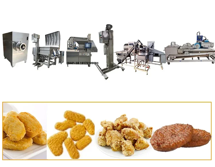 Neue Maschine zur Herstellung von Brotkrumen für Sirloin-Steaks in Fleischverarbeitungsfabriken