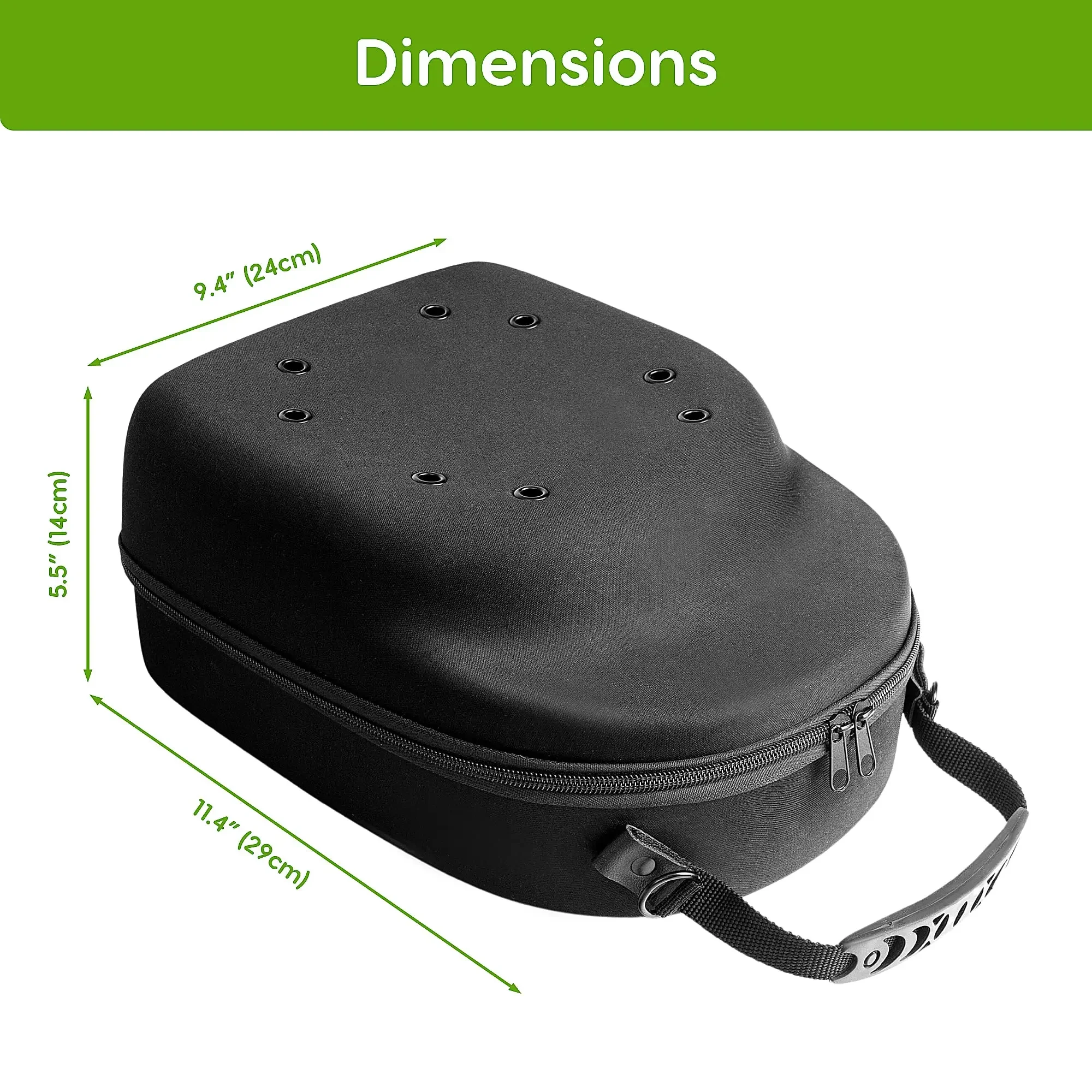 Baseball Cap Storage, Hat Carrier Travel Case with Carrying Handle and Adjustable Shoulder Strap Organizer Holder Bag for 6 Caps