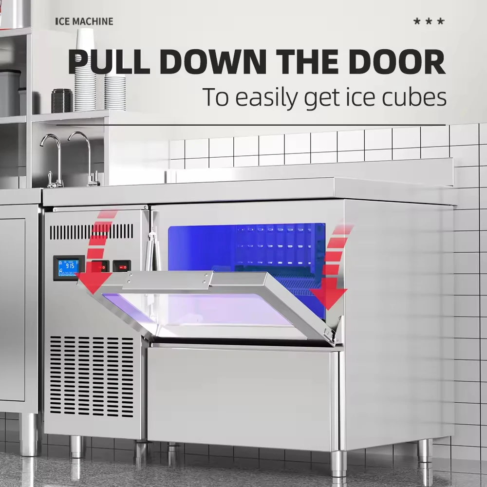 Máquina de fazer gelo comercial automática em forma de lua para venda