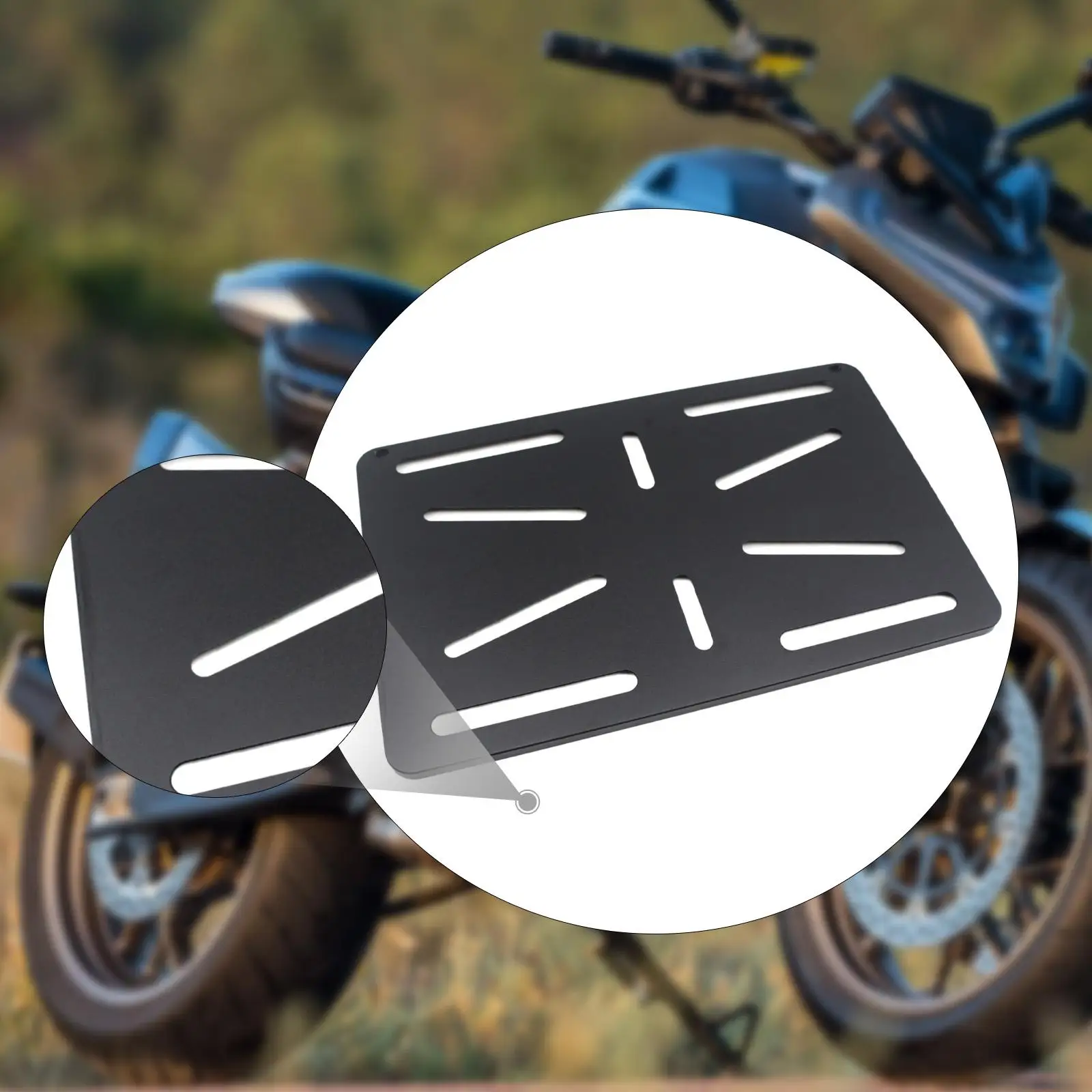 Motorcycle Rear License Plate Bracket High Reliability Utility Sturdy Motorbike Accessory Directly Replace for Cfmoto 800NK