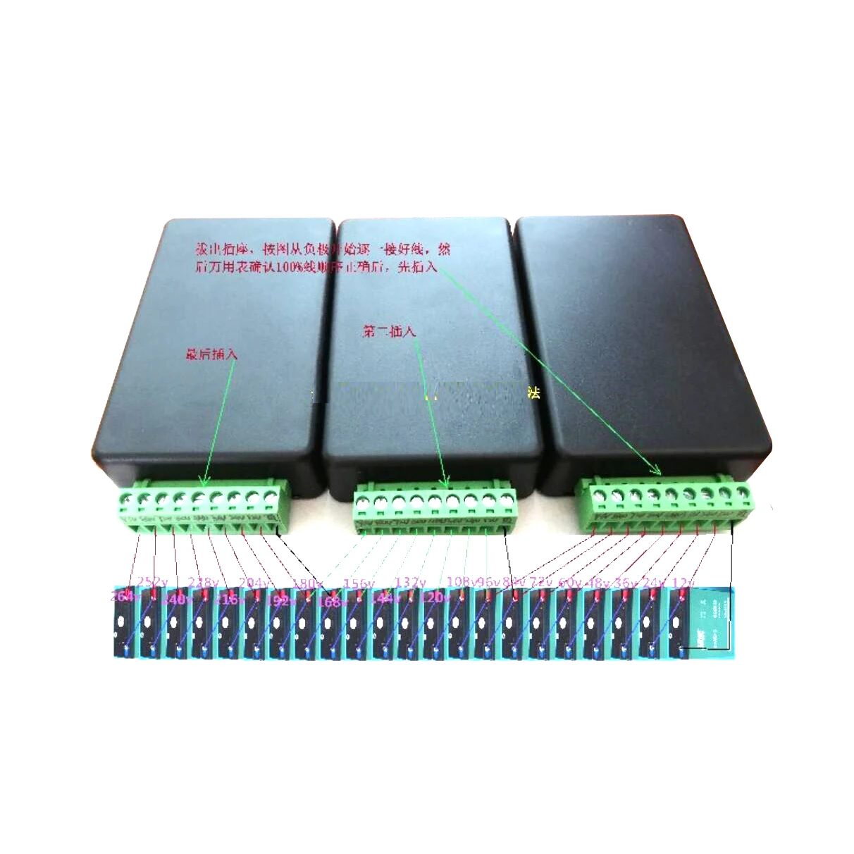 Imagem -03 - Bateria Acidificada ao Chumbo Equalizador Ativo Balancer Board Balanço Automático da Tensão Veículo Elétrico Car 24v 36v 48v 60v 72v 84v 96v