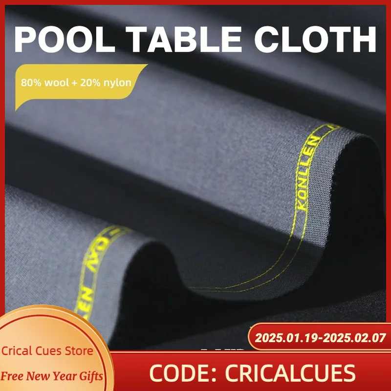 KONLLEN AXD Pool Table Felt for American 9 ball Pool Table with 6 Cloth Strips Pre Cut Billiard Table Cloth Felt Billiard Cloth