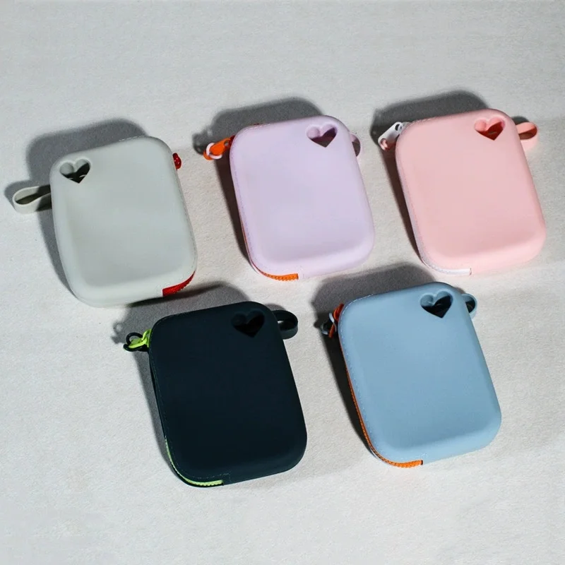 1pc New Silicone Wallet Key Card Storage Bag Waterproof and Dustproof Storage Bag Pet Snack Bag