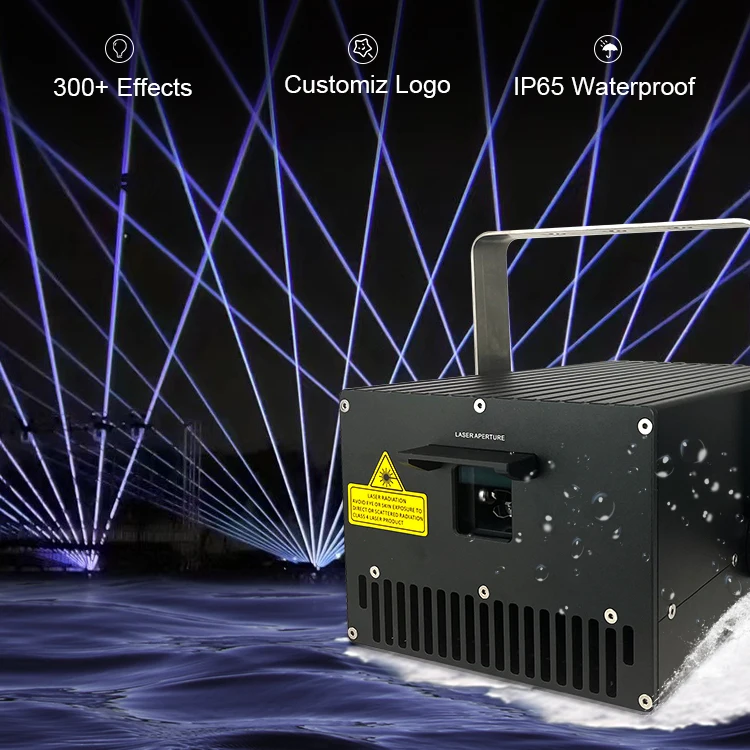 10w 30kpps Rgb Full Color Animation Stage Projector