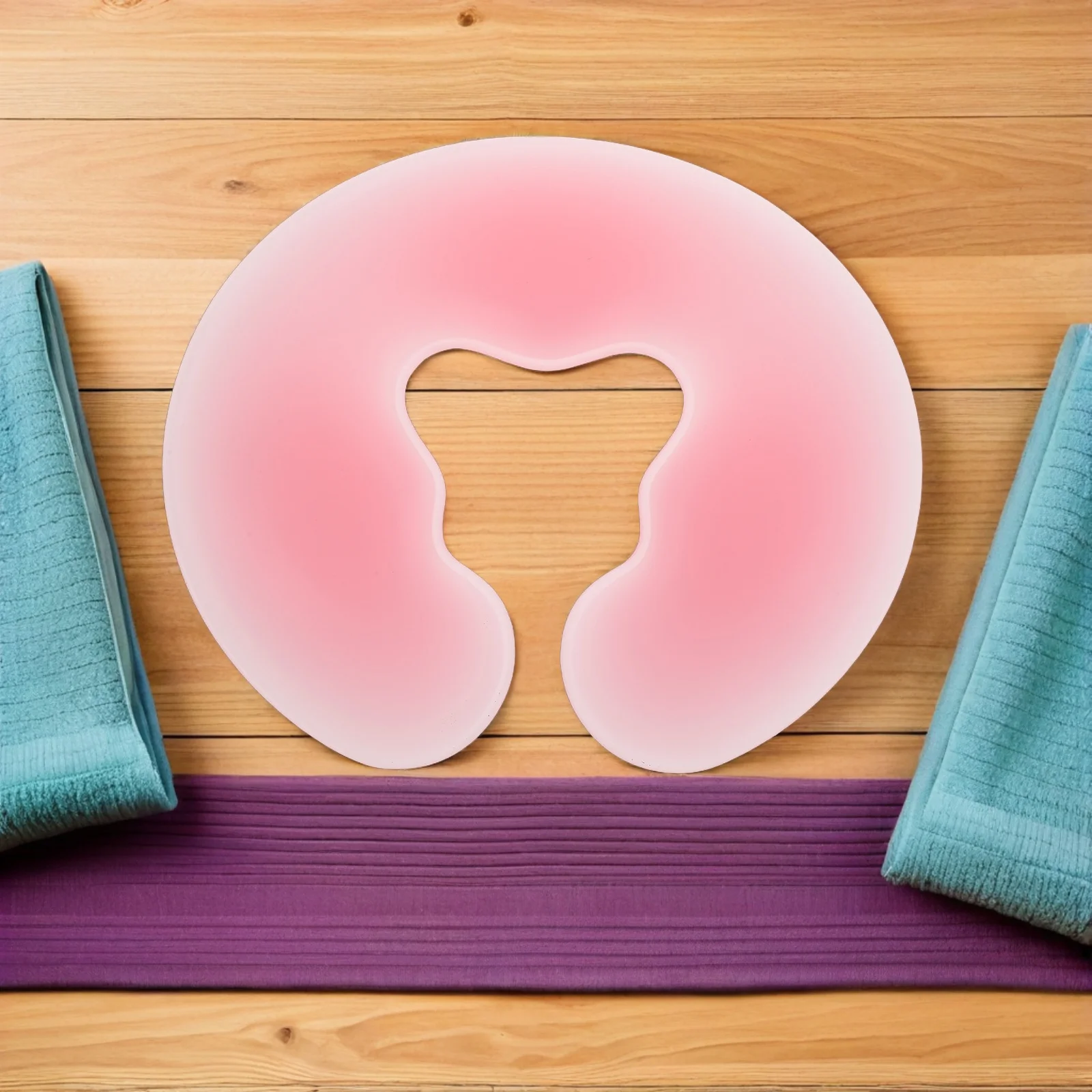 

Beauty Salon Face Massage down Spa Table U-shaped Headrest Cushion Pink Bed