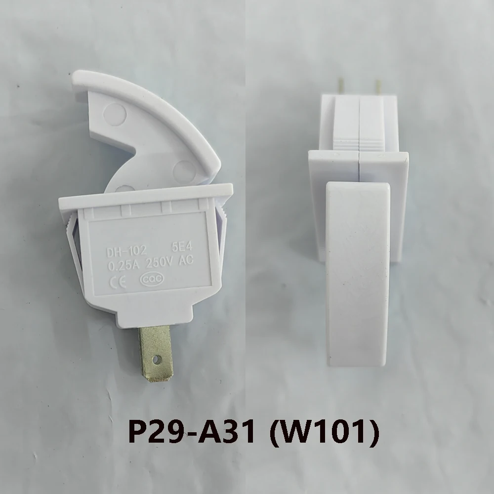 1Pc Refrigerator Door Light Switch 2Pin 6A 250V Momentary Fridge Switch P29-A31 (W101) for Freezer Door Control Light Switches