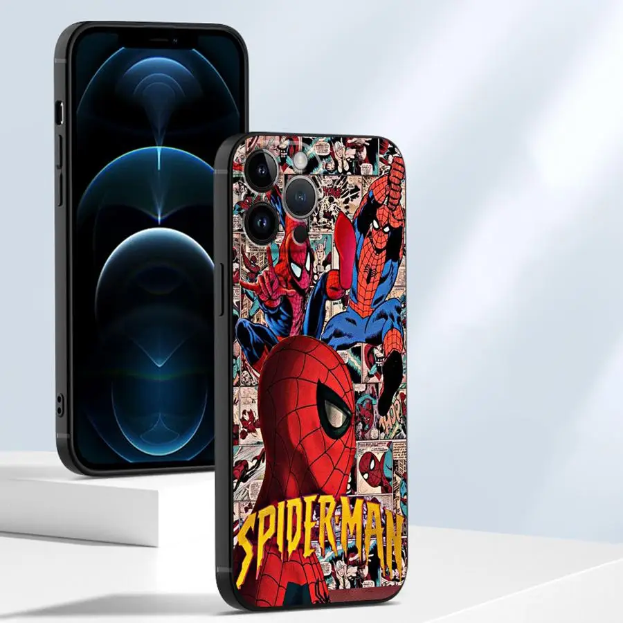 Case for Google Pixel 6 Pro 7 Pro 7a 6a 9 Pro XL 8 Pro 8a 9a Soft Shell Marvel Spider Man