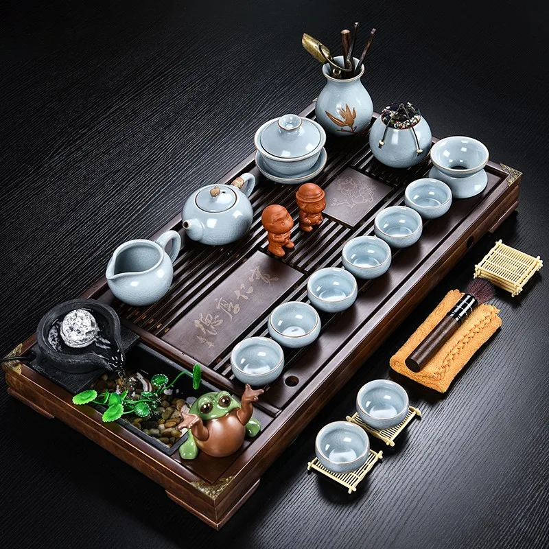 Gongfu Modern Tea Set High Quality Traditional Jingdezhen Kitchenware Tea Set Ceremony Teapot Jogo De Copos Te Matcha Kit