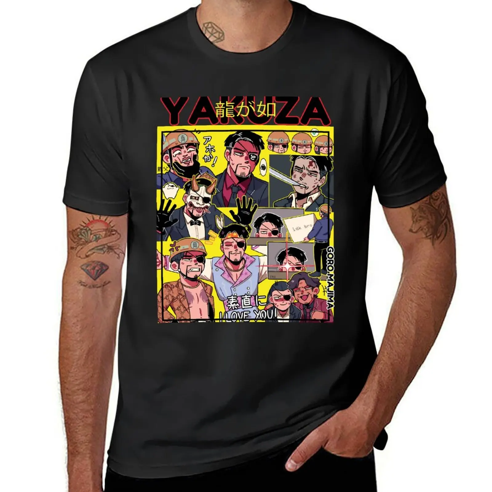 

Goro Majima T-Shirt blanks plus size clothes customizeds mens t shirts casual stylish