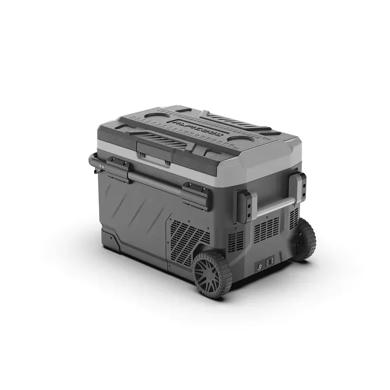 2026 Dual Zone Portable Camping Fridge for Car RV Outdoor Travel Mini Refrigerator with Dual Control ABS Cooling System 12V