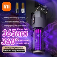 Xiaomi 2-in-1 Solar/USB Rechargeable Mosquito Killer Lamp Portable Electric Bug Zapper for Outdoor Camping Home 4000V Shock