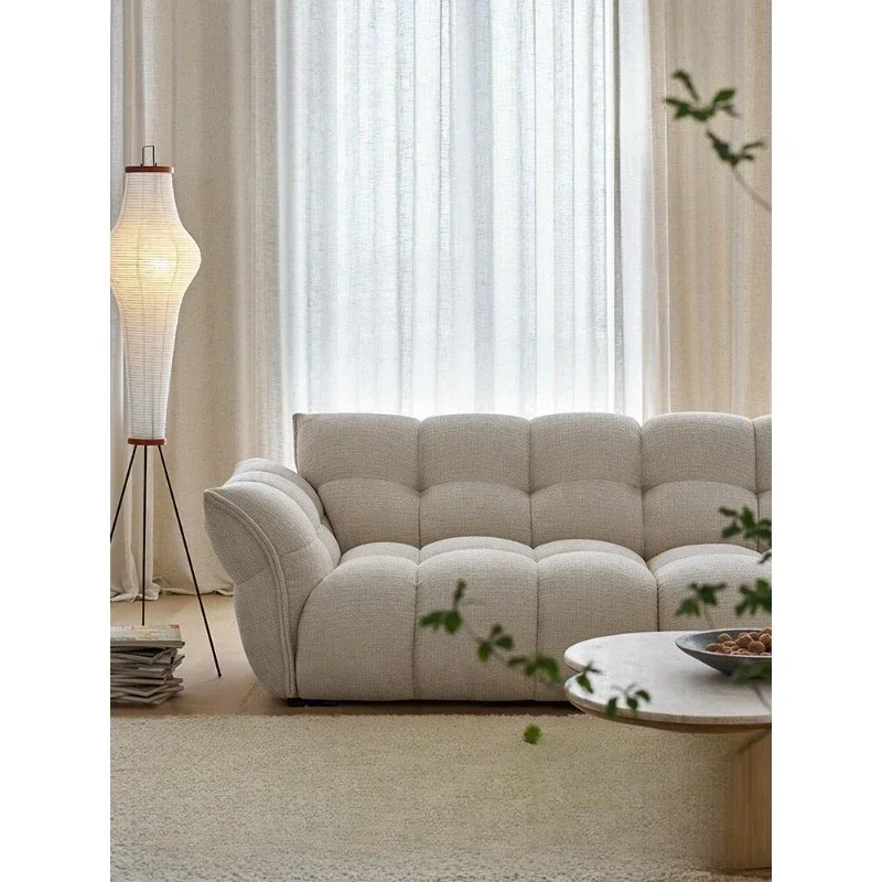 Sofa light French retro chenille velvet fabric petal sofa