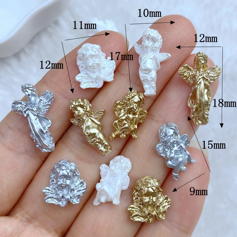 40Pcs New Mini Cute Character Angel Girl Series Flat Back Resin Scrapbooking DIY Jewelry Craft Decoration Accessories