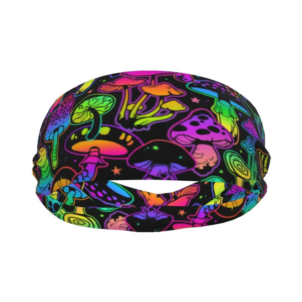 

Sports Sweatband Breathable Headband Sweat Hair Head Band Psychedelic Mushrooms Print Yoga Headband