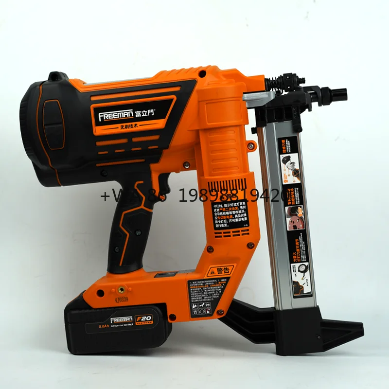 Brushless Plastic Row Battery Powered Cordless Nailer Concrete Steel Nail Guns Freeman LD40 Lithium-ion