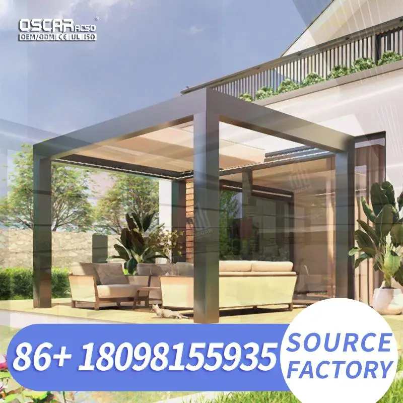 All Weather Outdoor Pergola Premium Material Complete System Easy Assemble Waterproof Rustproof Mosquito Proof pergola
