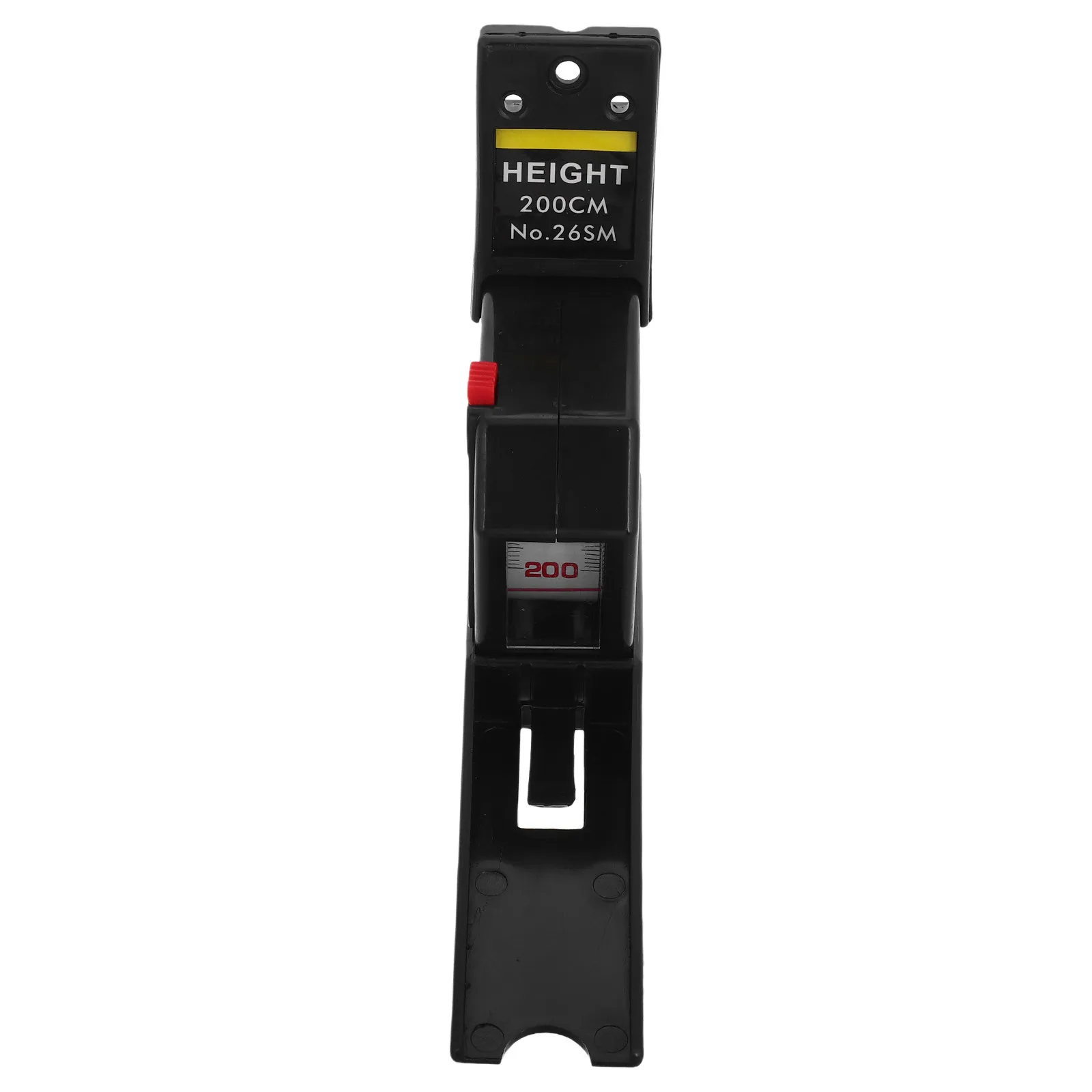 Kids Growth Height Measuring Tool Retractable Metal Tape 2 Meters Portable Wall Mounted Accurate Height Tracker Black