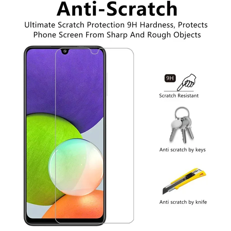 tempered glass for samsung a22 protective glass screen protector on galaxy a 22 22a 4g 5g film samsun samsumg sansung samsunga22