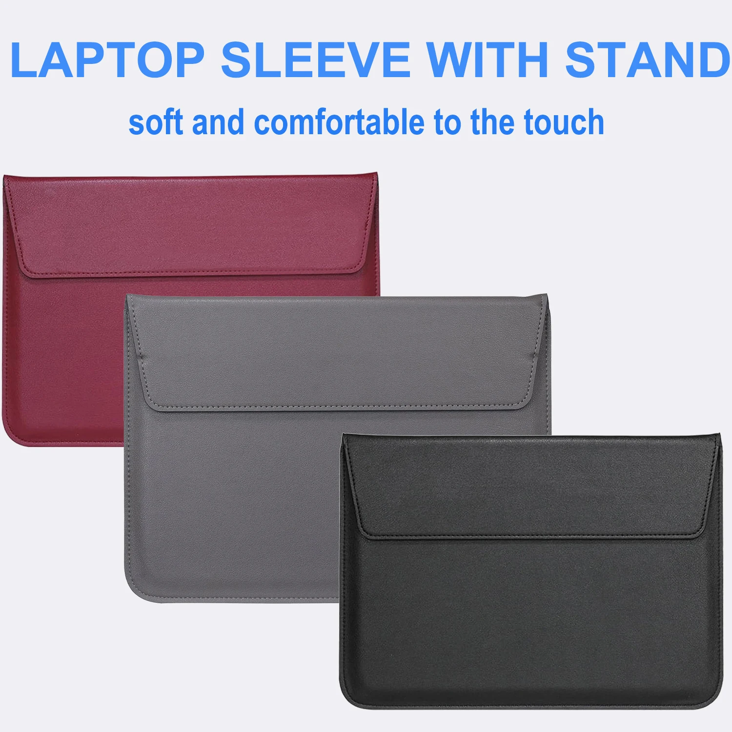 Laptop Sleeve With Stand For MacBook NEO 2026 13 inch (A3404, A18 Pro Chips) 2026 13.6 Air A3449 Laptop Bag For 13-inch Laptop