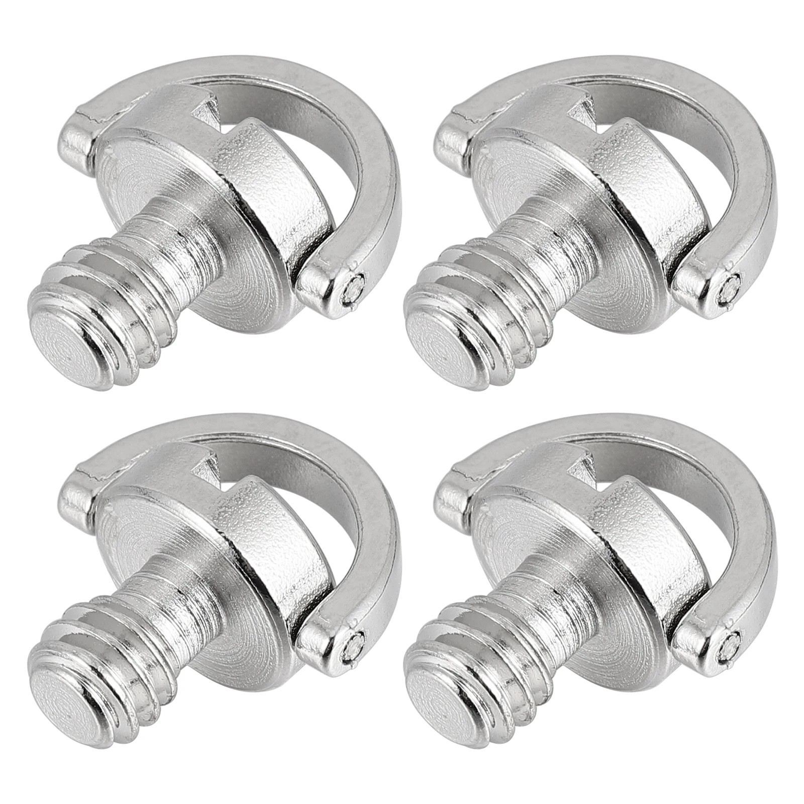 

4pcs Camera Screw Quick Release Plate for Tripod Ball Head Lens Collar Mounting 1/4 Inch Standard Design for Photography