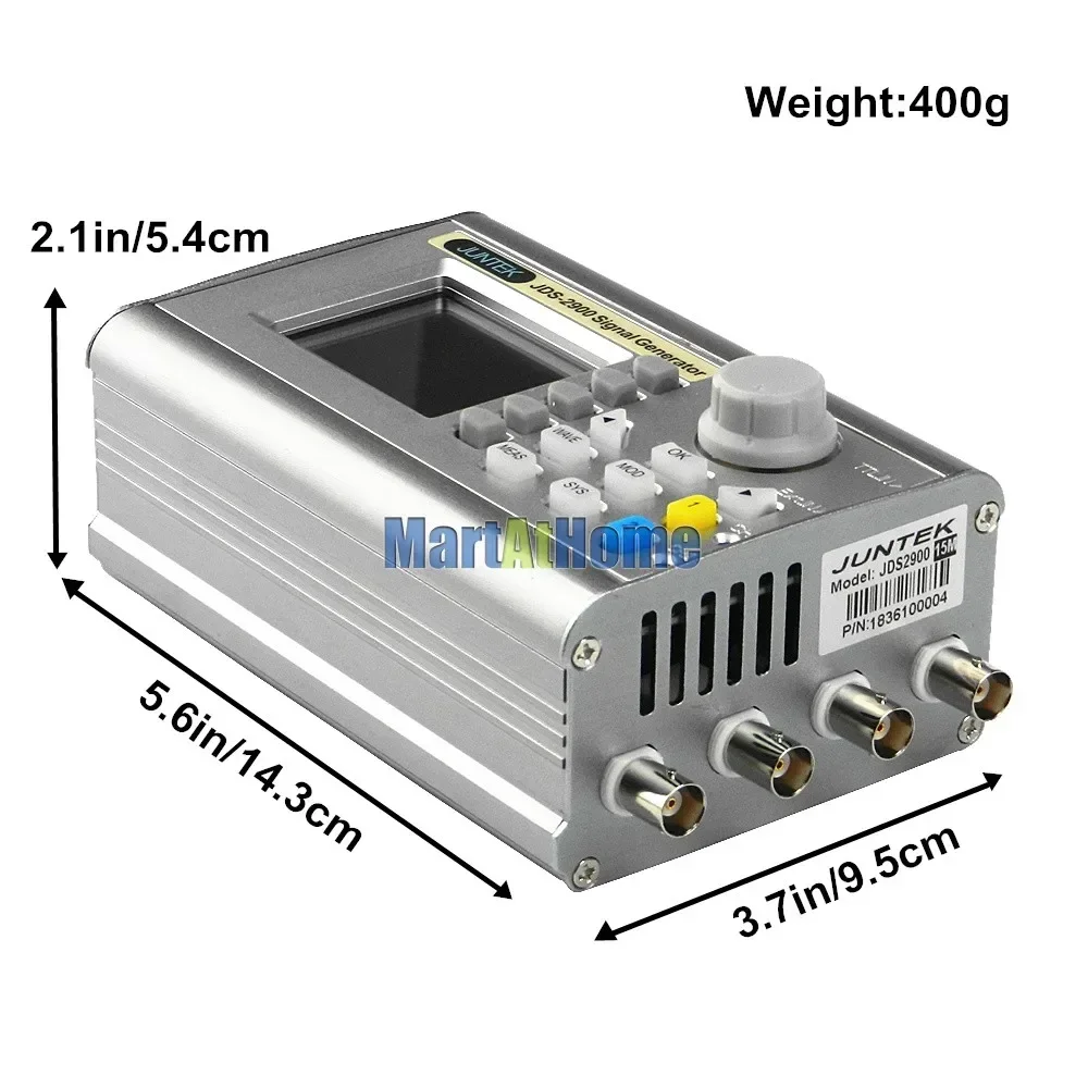 Imagem -05 - Digital Dual-channel Dds Signal Generator Função Waveform Arbitrária Taxa de Amostragem 266msa s 1mvpp 24 Lcd