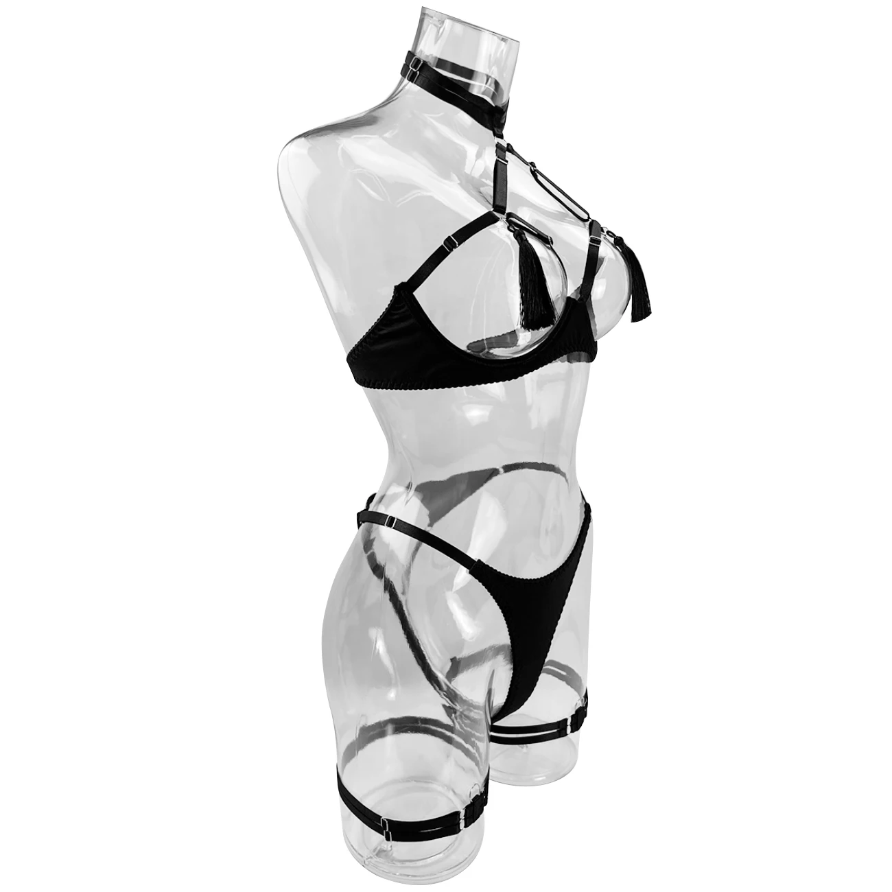 European and American Hot Sale Sexy Lingerie for Women, Hollow Out Tassel Design Alluring Nightwear