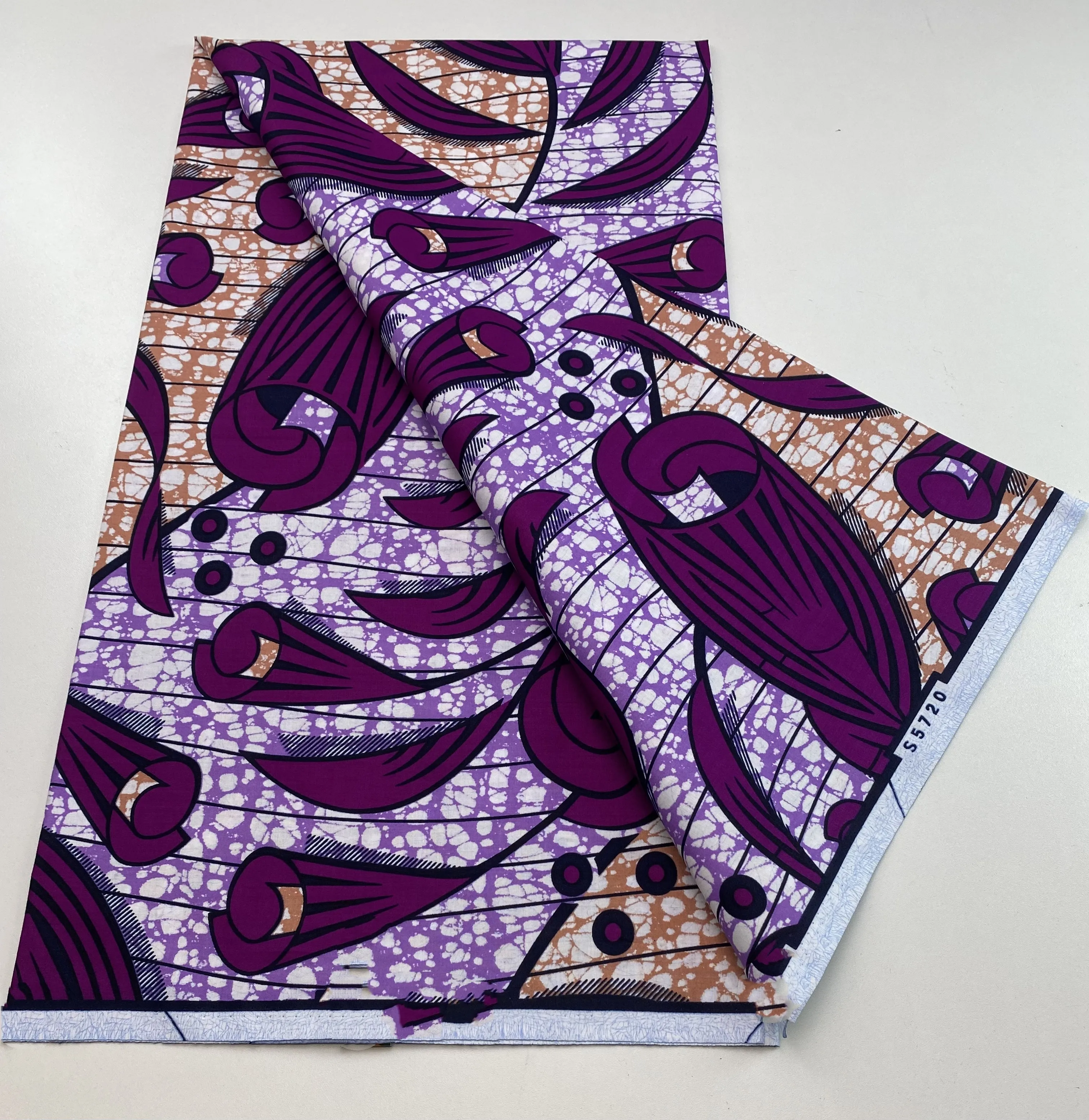 

2025 New African high quality Fabrics real wax Soft Cotton Veritable 100% WaxAnkara Tissu Sewing For Party Dress