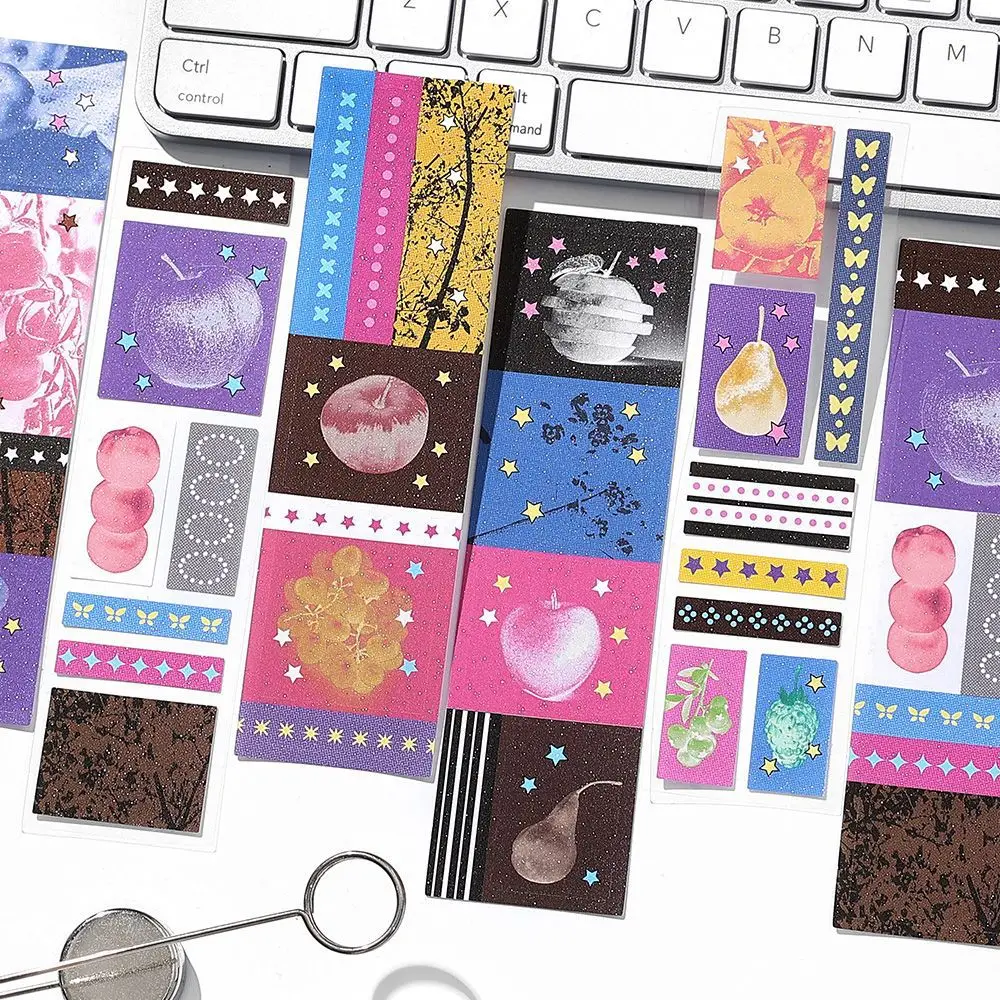 

24sets/lot Memo Pads Material Paper many stars, broken chapter Junk Journal Scrapbooking paper Background Decoration