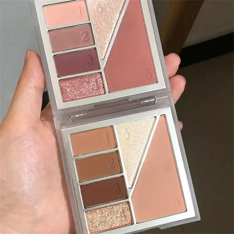 

Heallor Eye Shadow Palette Matte Pearly Earth Color Woman Make Up Highlighter Makeup Cosmetics Highlight Blush Eyeshadow Powder