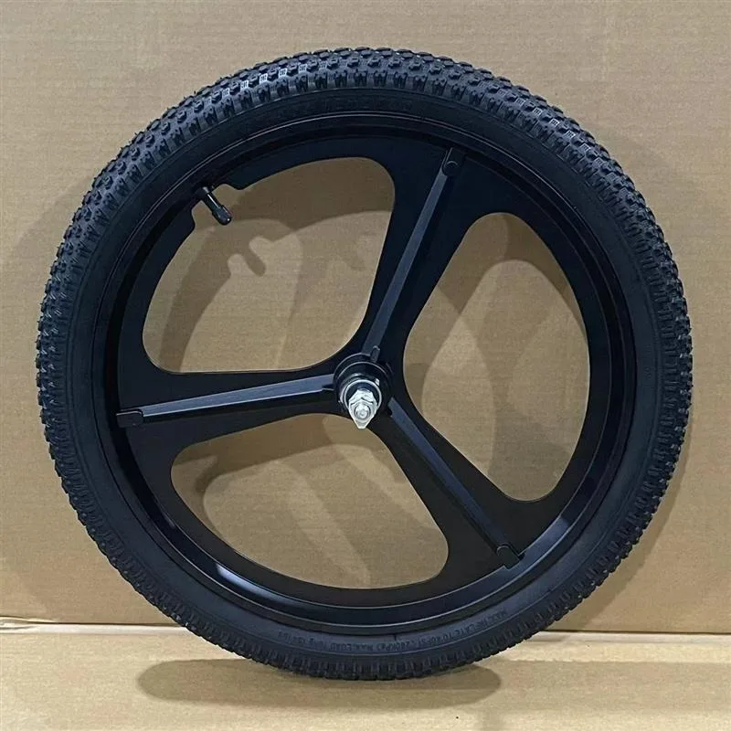 Magnesium Alloy Integrated Wheel Set For Kids Bike, Complete Mountain Bicycle Rims Fit 12/16 Inch Children Bicycles