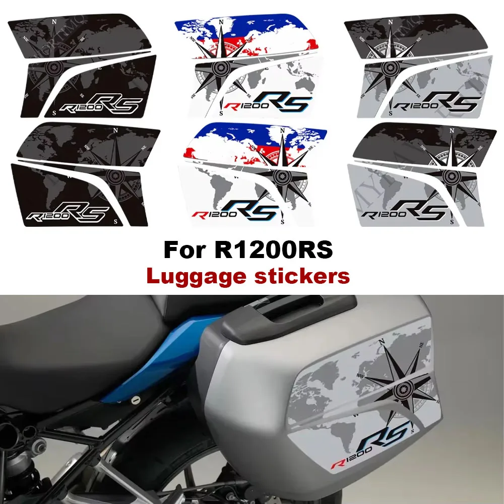 

For BMW R1200RS R 1200 RS R1200 Motorcycle Luggage box side suitcase case stickers decoration decals kit