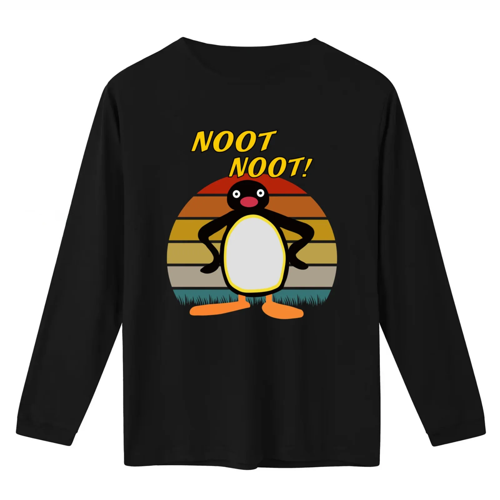 Noot Noot Penguin Vintage Gift For Men Women Funny Penguin Lover gift T-Shirt Summer Casual Cotton Tee Vintage Graphic Print