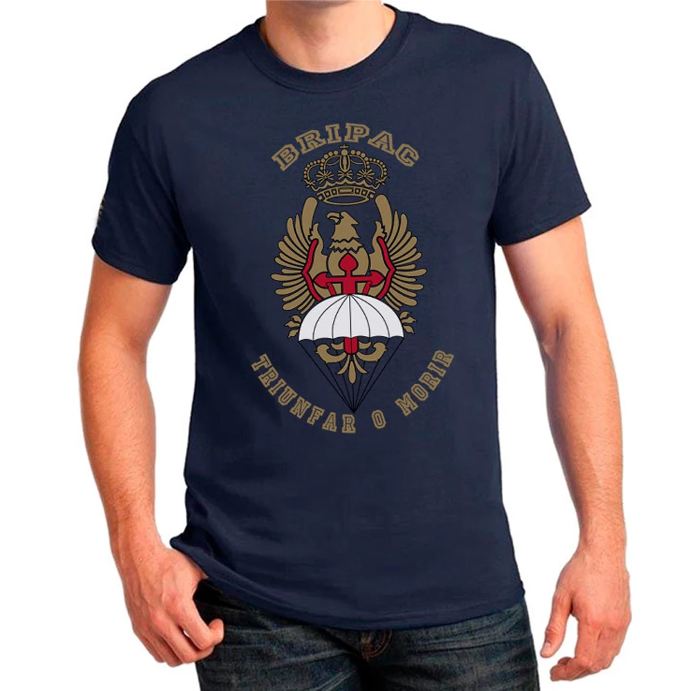 

Spanish BRIPAC Paratrooper Brigade T-Shirt 100% Cotton O-Neck Summer Short Sleeve Casual Mens T-shirt Size S-3XL